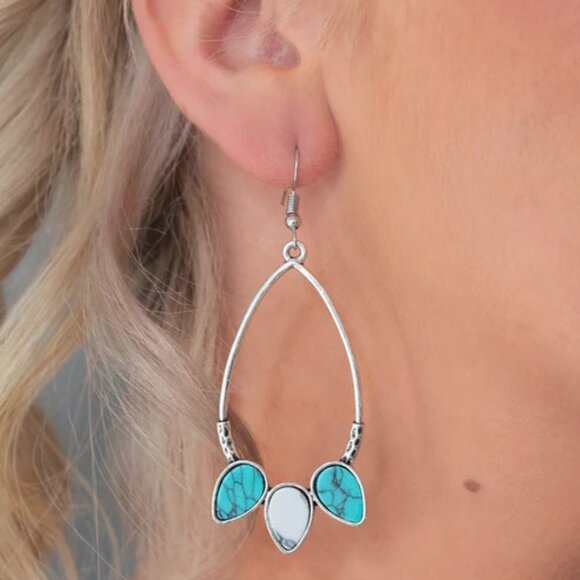 paparazzi Jewelry - Paparazzi Jewelry Accessories - Fierce Frontier - Multi Earrings - Vintage